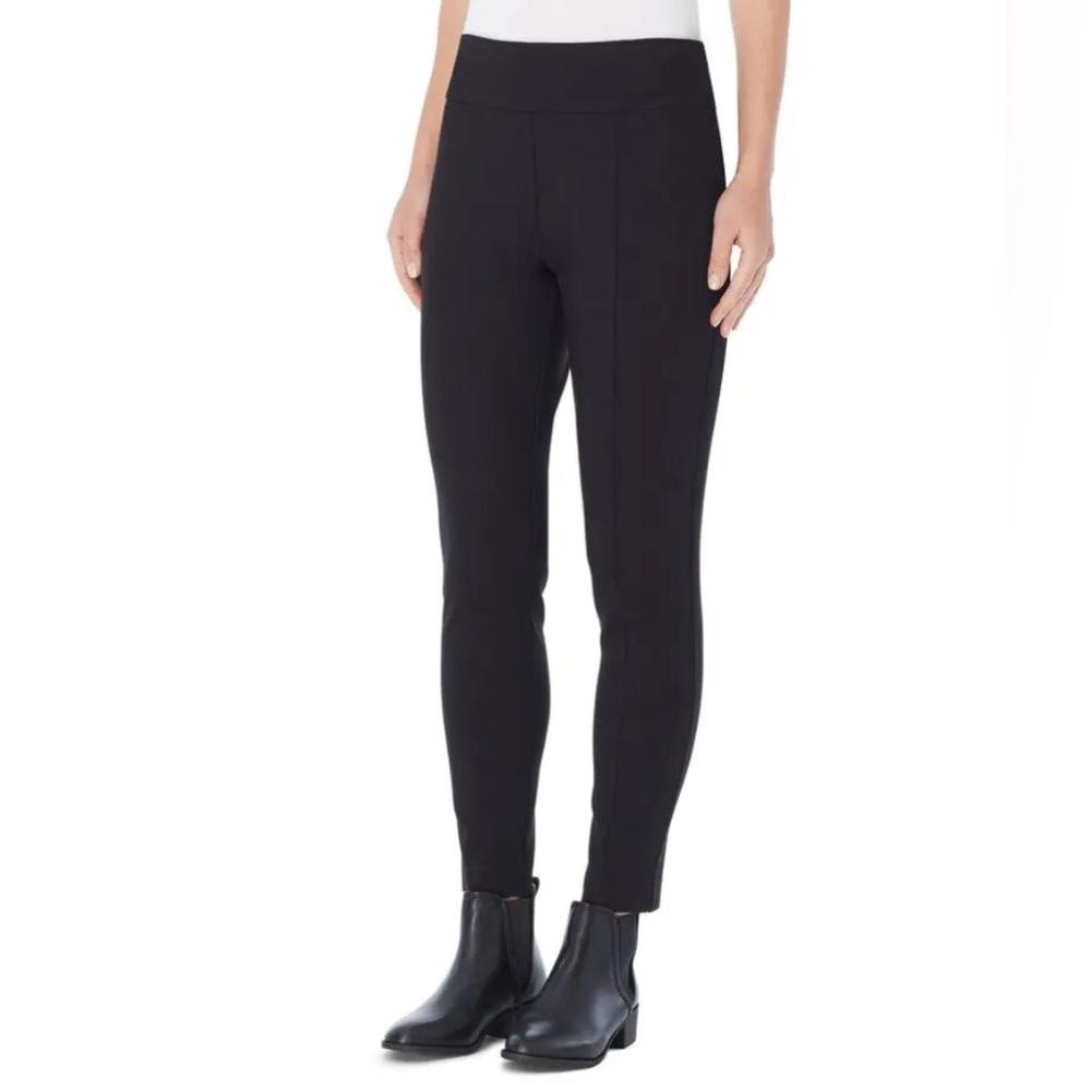 Jones New York Compression Pull-On Pant Black Sporty Sz Lg Preppy Office City
